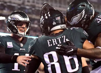 Eagle 25-22 revés gana el gigante Camisetas Philadelphia Eagles